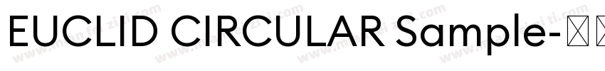 EUCLID CIRCULAR Sample字体转换